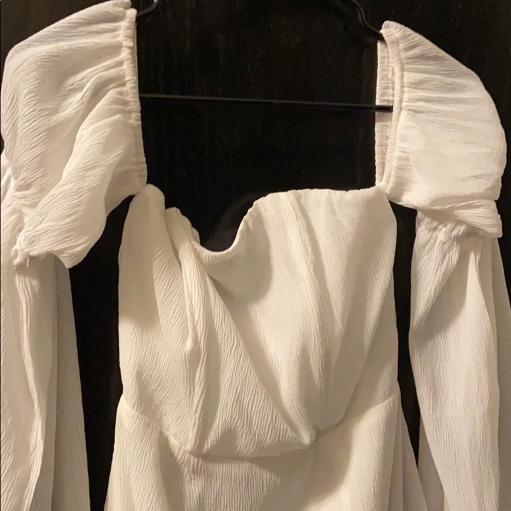 White off the shoulder dress